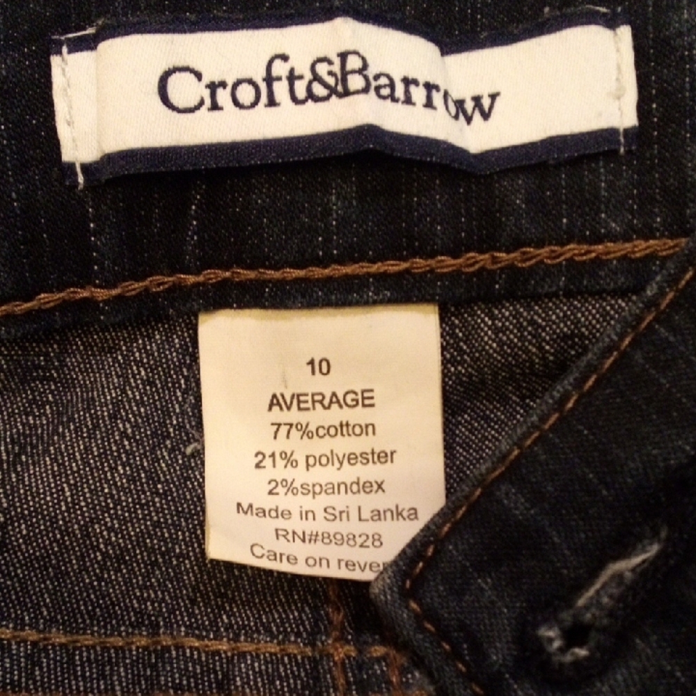 Croft & Barrow Dark Blue Boot Cut Jeans - Picture 6 of 6